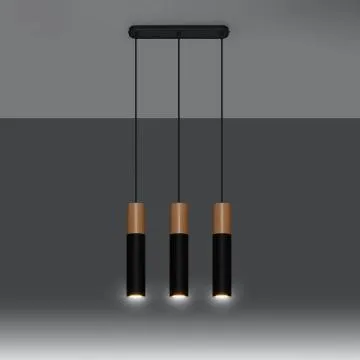 Lampa wisząca PABLO 3L czarna