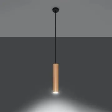 Lampa wisząca LINO 1 drewniana
