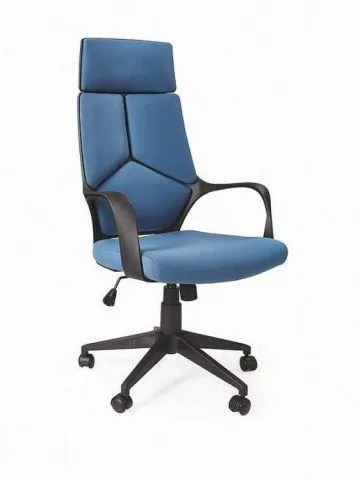 Fotel biurowy VOYAGER niebieski/czarny