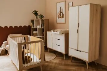 Szafa SOFIE biała/buk dwudrzwiowa