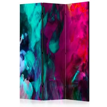 Parawan akustyczny Abstrakcje 135x172 cm 3-częściowy niebieski