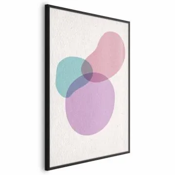 Plakat Mieszanka barw 60x90 cm z ramą czarną bez marginesu
