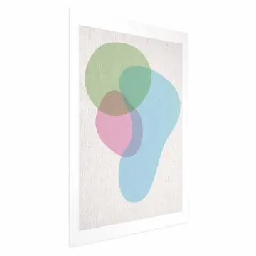 Plakat Kolorowe plamy 40x60 cm bez ramy z marginesem