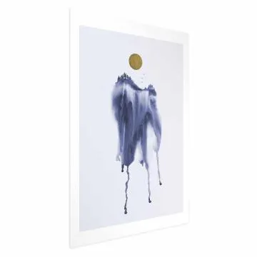 Plakat Akwarelowa abstrakcja 60 x 90 cm bez ramy z marginesem