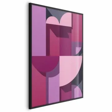 Plakat Abstrakcyjne home 60 x 90 cm z ramą czarną bez marginesu