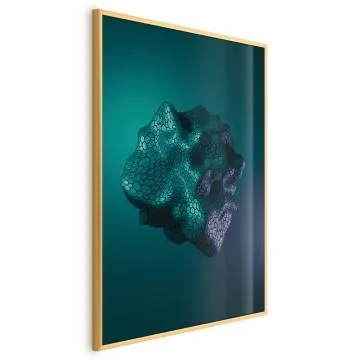 Plakat Gamma 21x30 cm z ramą złotą bez marginesu