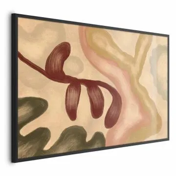Plakat Kolorowe kształty 42x29,7 cm z ramą czarną bez marginesu