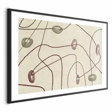 Plakat Kształty 42x29,7 cm z ramą czarną z marginesem