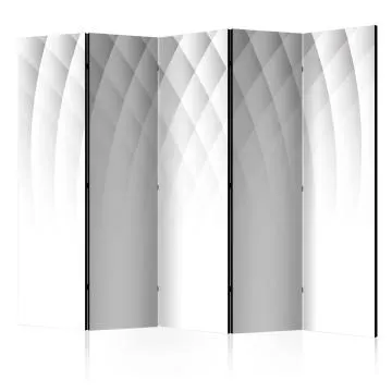 Parawan dwustronny Abstrakcje 225x172 cm 5-częściowy czarny