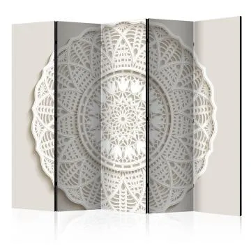 Parawan akustyczny Orient 225x172 cm 5-częściowy czarny