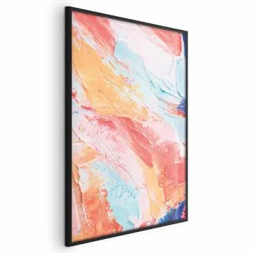Plakat Kolorowa Harmonia 21x30 cm z ramą czarną bez marginesu