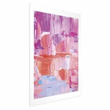 Plakat Kolorowe Pociągnięcia 60x40 cm bez ramy bez marginesu