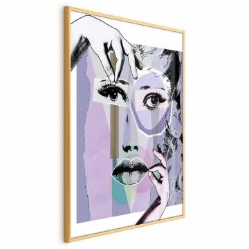 Plakat Chirurgia plastyczna 40x60 cm z ramą złotą bez marginesu