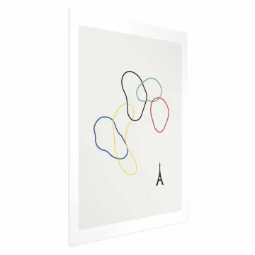 Plakat Kolorowe koła 60x90 cm bez ramy z marginesem