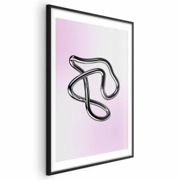 Plakat Srebrne Zawiłości 60x90 cm z ramą czarną z marginesem