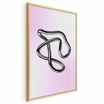 Plakat Srebrne Zawiłości 40x60 cm z ramą złotą bez marginesu