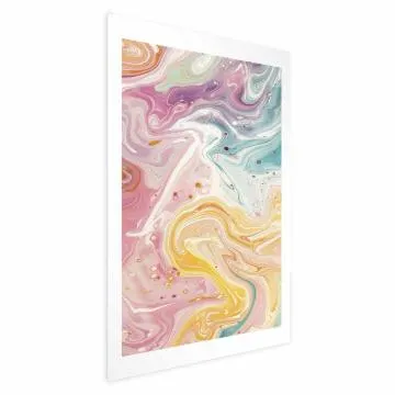 Plakat Kolorowy Chaos 29,7x42 cm bez ramy z marginesem