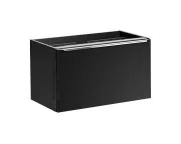 Szafka pod umywalkę nablatową SANTA FE BLACK 80 cm czarny mat