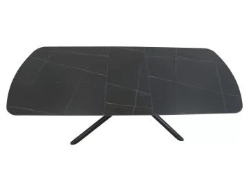 Stół rozkładany VECTOR 160(200)x90 cm czarny mat