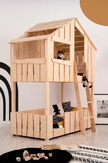 Łóżko piętrowe TED 70x140 sosna