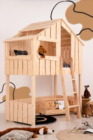 Łóżko piętrowe TED A 70x140 sosna