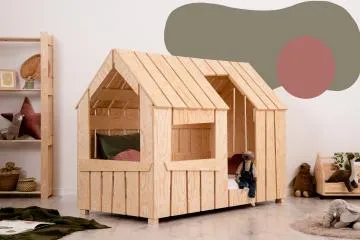 Łóżko dziecięce domek MAT 70x140 sosna