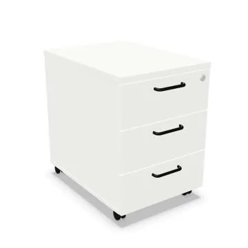 Kontenerek biurowy EASY SPACE MOB 43cm biały mobilny