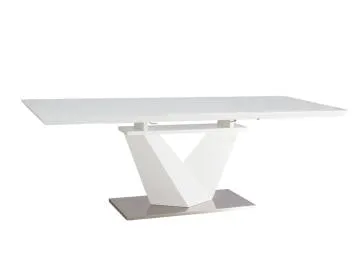 Stół ALARAS III 160(220)x90 biały rozkładany