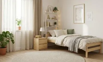Łóżko młodzieżowe KOX-BED 80x160 sosna naturalna