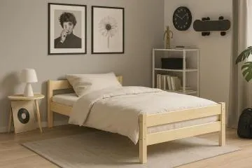 Łóżko młodzieżowe KOX-BED 80x180 sosna naturalna