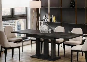 Stół rozkładany APPIA 130(210)x80 beton ciemny