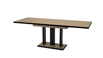 Stół rozkładany APPIA BLACK 130(210)x80 dąb cremona