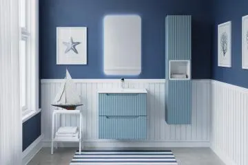 Szafka pod umywalkę NOVA DENIM 2S 60cm niebieska z szufladami