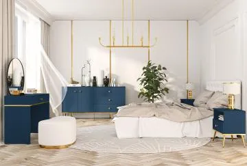 Szafka nocna BLU 1S granatowa