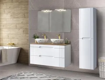 Szafka pod umywalkę FIJI WHITE 82 120cm biała
