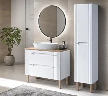 Szafka pod umywalkę FIJI WHITE 82 100cm biała