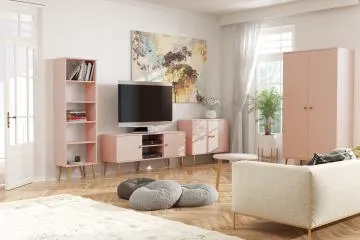 Regał LEBEL różowy