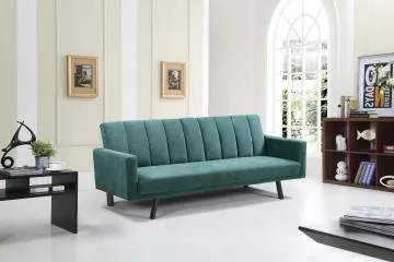 Sofa rozkładana ARMANDO VELVET ciemnozielona