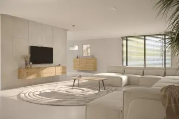 Szafka RTV GABI 160cm dąb artisan wisząca