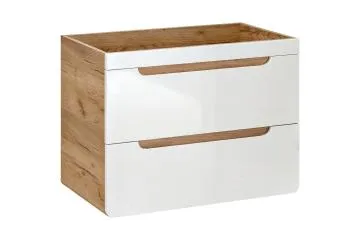 Szafka pod umywalkę ARUBA 820 60 cm biała/dąb