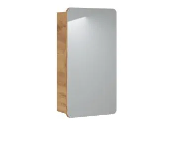 Szafka łazienkowa ARUBA 842 40 cm dąb z lustrem