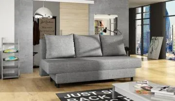 Sofa rozkładana z funkcją spania AMAZA szara
