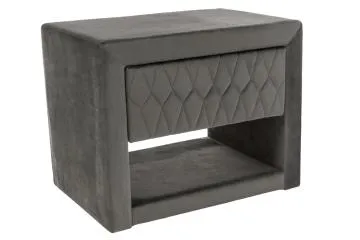 Szafka nocna AZURRO VELVET szara
