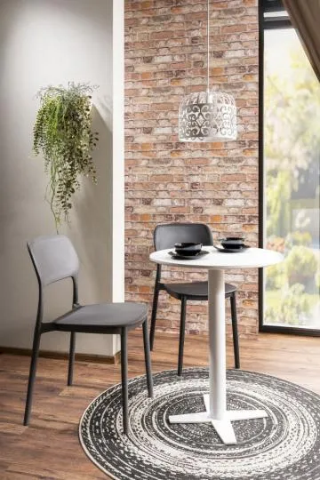 Stolik barowy BT-002 60x60 biały