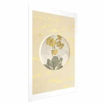 Plakat Kwiat w kole 60x90 cm bez ramy z marginesem