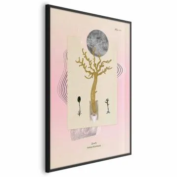 Plakat Niezwykła roślina 60x90 cm z ramą czarną bez marginesu