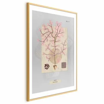 Plakat Tajemnicze drzewko 60x90 cm z ramą złotą z marginesem