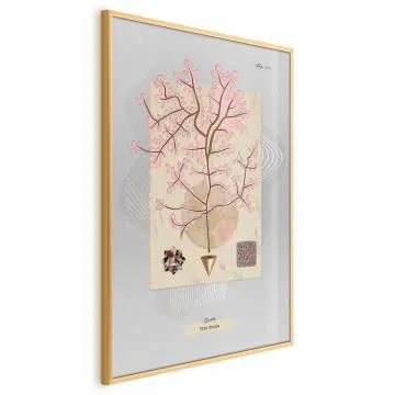 Plakat Tajemnicze drzewko 60x90 cm z ramą złotą bez marginesu
