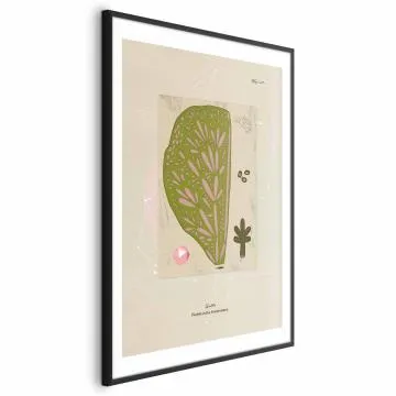 Plakat Abstrakcyjne drzewo 60x90cm z ramą czarną z marginesem