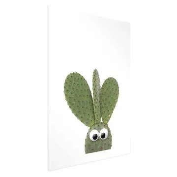 Plakat Uszaty kaktus 40x60 cm bez ramy z marginesem